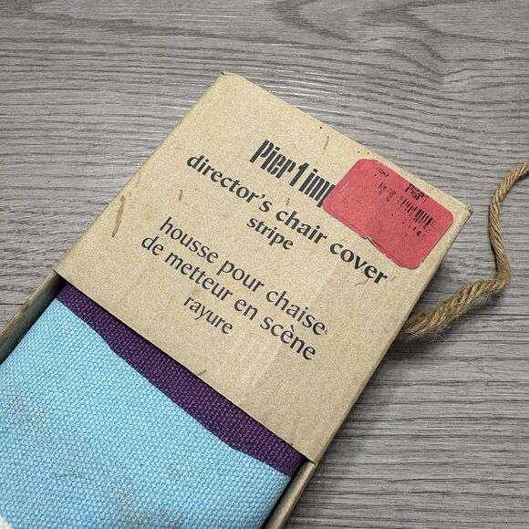 Pier 1 Imports Director's Chair Cover, Striped New In Box - Picture 2 of 6